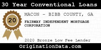 FAIRWAY INDEPENDENT MORTGAGE CORPORATION 30 Year Conventional Loans bronze