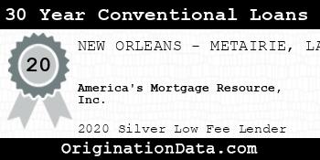 America's Mortgage Resource 30 Year Conventional Loans silver