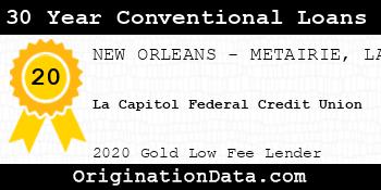 La Capitol Federal Credit Union 30 Year Conventional Loans gold