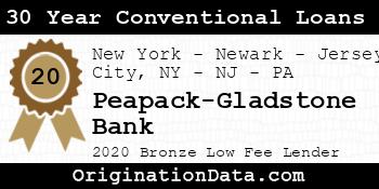 Peapack-Gladstone Bank 30 Year Conventional Loans bronze