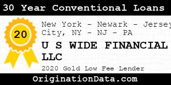U S WIDE FINANCIAL 30 Year Conventional Loans gold