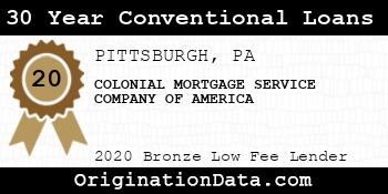 COLONIAL MORTGAGE SERVICE COMPANY OF AMERICA 30 Year Conventional Loans bronze