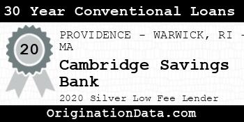 Cambridge Savings Bank 30 Year Conventional Loans silver