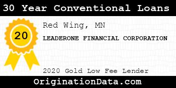 LEADERONE FINANCIAL CORPORATION 30 Year Conventional Loans gold