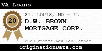D.W. BROWN MORTGAGE CORP. VA Loans bronze