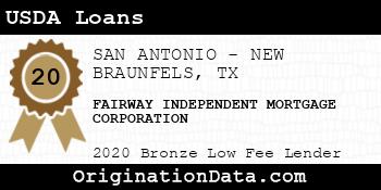 FAIRWAY INDEPENDENT MORTGAGE CORPORATION USDA Loans bronze