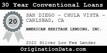 AMERICAN HERITAGE LENDING 30 Year Conventional Loans silver
