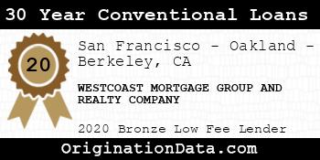 WESTCOAST MORTGAGE GROUP AND REALTY COMPANY 30 Year Conventional Loans bronze