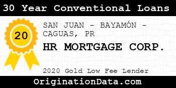 HR MORTGAGE CORP. 30 Year Conventional Loans gold