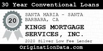KINGS MORTGAGE SERVICES 30 Year Conventional Loans silver