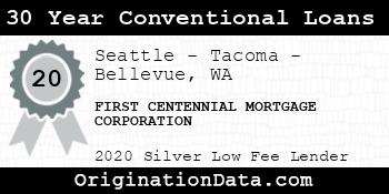 FIRST CENTENNIAL MORTGAGE CORPORATION 30 Year Conventional Loans silver