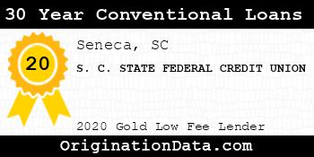 S. C. STATE FEDERAL CREDIT UNION 30 Year Conventional Loans gold