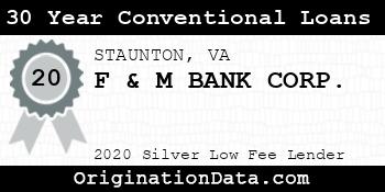 F & M BANK CORP. 30 Year Conventional Loans silver