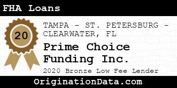 Prime Choice Funding  FHA Loans bronze