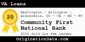 Community First National Bank VA Loans gold