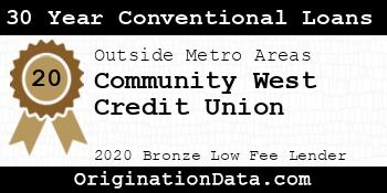 Community West Credit Union 30 Year Conventional Loans bronze