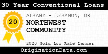 NORTHWEST COMMUNITY 30 Year Conventional Loans gold