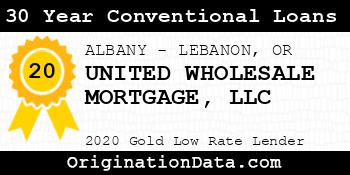 UNITED WHOLESALE MORTGAGE 30 Year Conventional Loans gold
