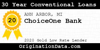 ChoiceOne Bank 30 Year Conventional Loans gold