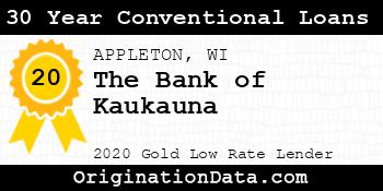 The Bank of Kaukauna 30 Year Conventional Loans gold