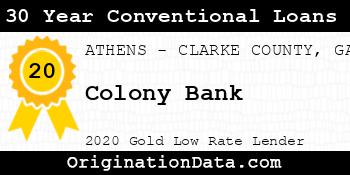 Colony Bank 30 Year Conventional Loans gold
