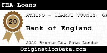 Bank of England FHA Loans bronze