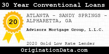 Advisors Mortgage Group 30 Year Conventional Loans gold