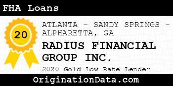 RADIUS FINANCIAL GROUP FHA Loans gold