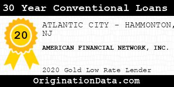 AMERICAN FINANCIAL NETWORK 30 Year Conventional Loans gold