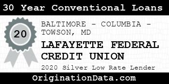 LAFAYETTE FEDERAL CREDIT UNION 30 Year Conventional Loans silver