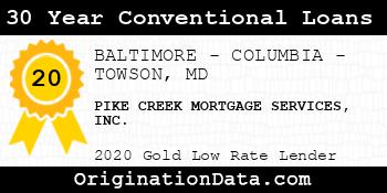 PIKE CREEK MORTGAGE SERVICES 30 Year Conventional Loans gold