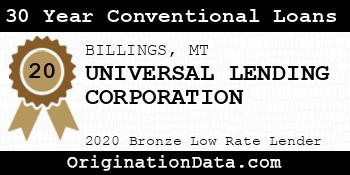 UNIVERSAL LENDING CORPORATION 30 Year Conventional Loans bronze