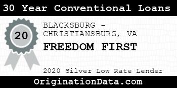 FREEDOM FIRST 30 Year Conventional Loans silver