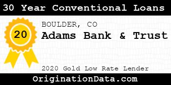 Adams Bank & Trust 30 Year Conventional Loans gold