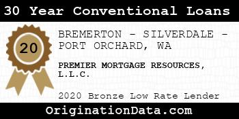 PREMIER MORTGAGE RESOURCES 30 Year Conventional Loans bronze