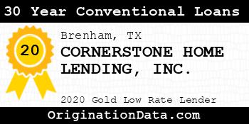 CORNERSTONE HOME LENDING 30 Year Conventional Loans gold