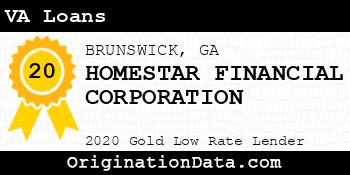 HOMESTAR FINANCIAL CORPORATION VA Loans gold