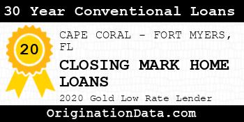 CLOSING MARK HOME LOANS 30 Year Conventional Loans gold