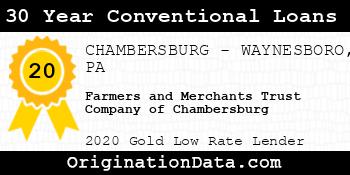 Farmers and Merchants Trust Company of Chambersburg 30 Year Conventional Loans gold