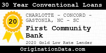 First Community Bank 30 Year Conventional Loans gold