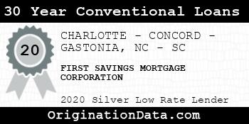 FIRST SAVINGS MORTGAGE CORPORATION 30 Year Conventional Loans silver