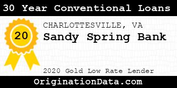 Sandy Spring Bank 30 Year Conventional Loans gold