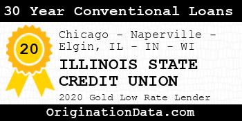 ILLINOIS STATE CREDIT UNION 30 Year Conventional Loans gold