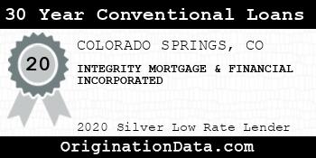 INTEGRITY MORTGAGE & FINANCIAL INCORPORATED 30 Year Conventional Loans silver