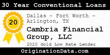 Cambria Financial Group 30 Year Conventional Loans gold