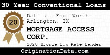 MORTGAGE ACCESS CORP. 30 Year Conventional Loans bronze