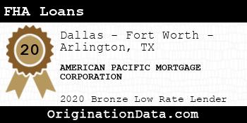 AMERICAN PACIFIC MORTGAGE CORPORATION FHA Loans bronze