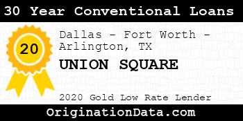 UNION SQUARE 30 Year Conventional Loans gold