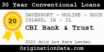 CBI Bank & Trust 30 Year Conventional Loans gold