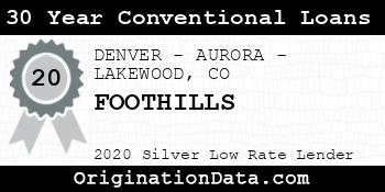 FOOTHILLS 30 Year Conventional Loans silver